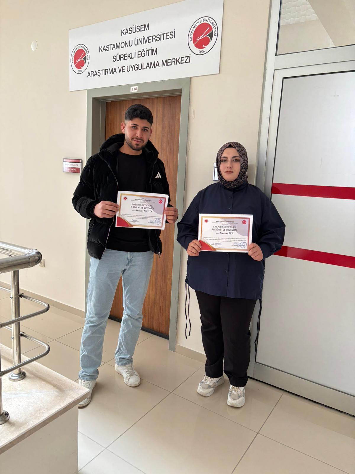 İş Sağlığı ve Güveliği Başarı Sertifikaları Dağıtıldı